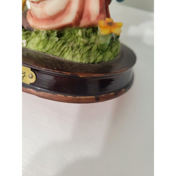 Vintage Precious Moments  Belle & Benny  Girl Sad Face  And Kitten Figure - Picture 10 of 12